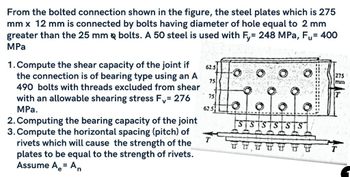 Answered From The Bolted Connection Shown In The Bartleby