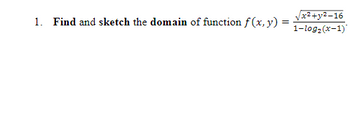 Answered Find And Sketch The Domain Of Function F X Y X Y