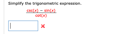 Answered Simplify The Trigonometric Expression Bartleby