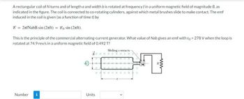 Answered A Rectangular Coil Of N Turns And Of Bartleby