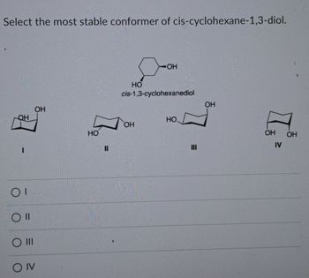 Answered Select The Most Stable Conformer Of Bartleby