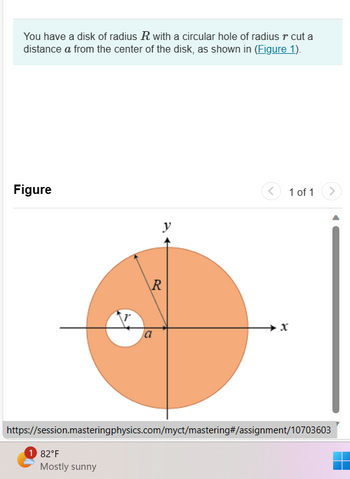 Answered You Have A Disk Of Radius R With A Bartleby