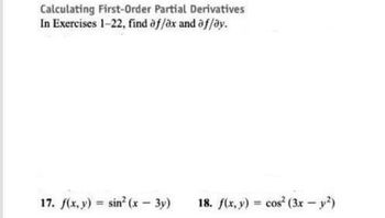 Answered Calculating First Order Partial Bartleby