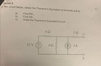 Answered The Circuit Below Obtain The Bartleby