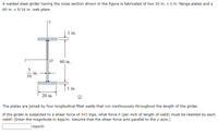 Answered A Welded Steel Girder Having The Cross Bartleby