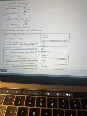 Answered Atomic Mass Electronegativity Electron Bartleby