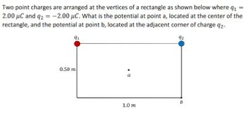 Answered Two Point Charges Are Arranged At The Bartleby