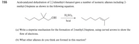 Answered 7 55 Acid Catalyzed Dehydration Of Bartleby