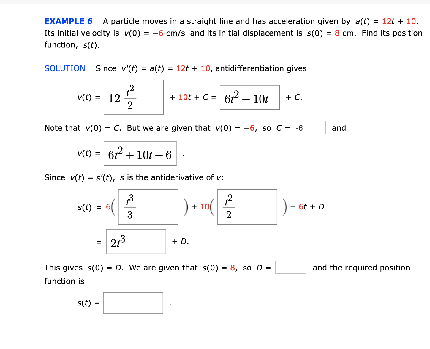 Answered EXAMPLE 6 A Particle Moves In A Bartleby