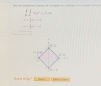 Answered Use The Indicated Change Of Variables Bartleby