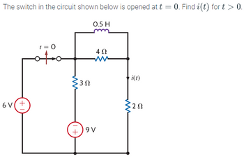 Answered The Switch In The Circuit Shown Below Bartleby