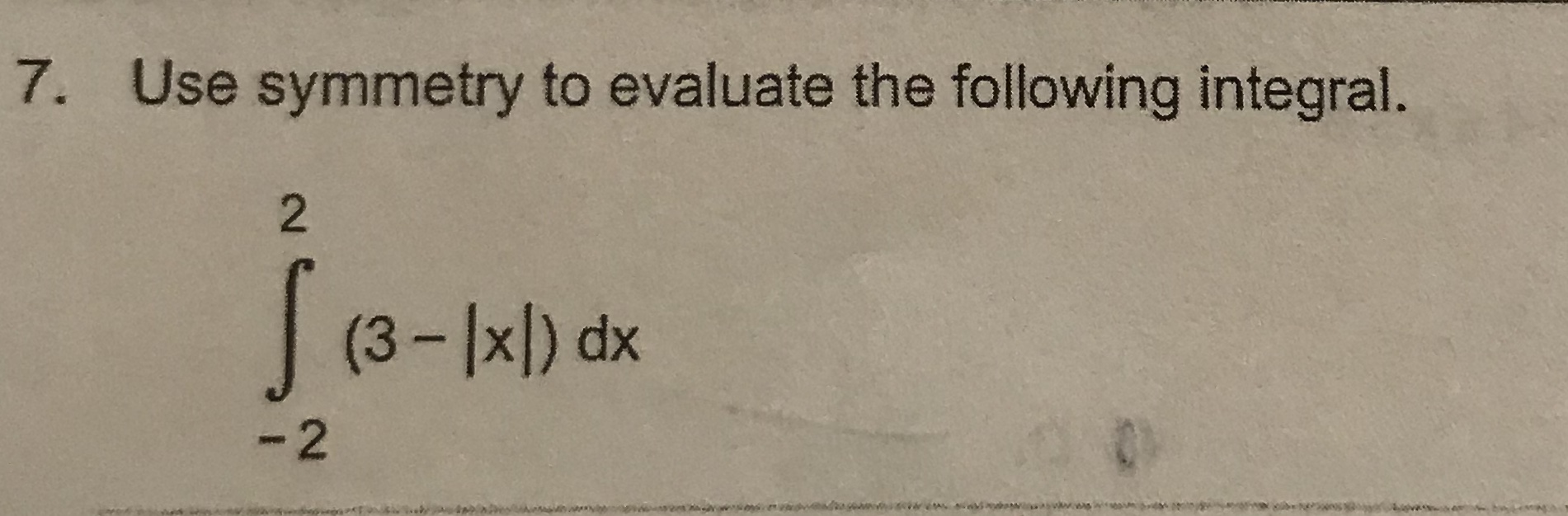 Answered Use Symmetry To Evaluate The Following Integral So