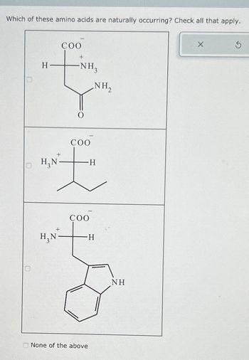 Answered Which Of These Amino Acids Are Bartleby