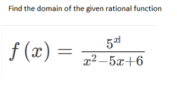 Answered Find The Domain Of The Given Rational Bartleby