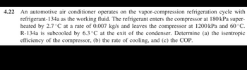 Answered An Automotive Air Conditioner Operates Bartleby