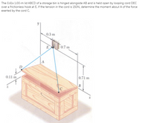 Answered The 0 61x 1 00 M Lid ABCD Of A Storage Bartleby