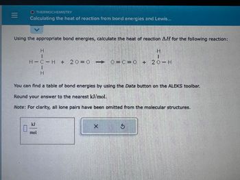 Answered Using The Appropriate Bond Energies Bartleby