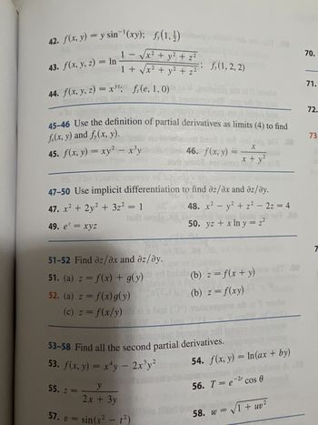 Answered 43 f x y z In 1 x² y² z² X bartleby