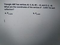 Answered Triangle Abc Has Vertices A Bartleby