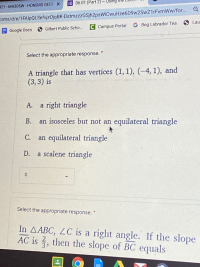 Answered A Triangle That Has Vertices Bartleby