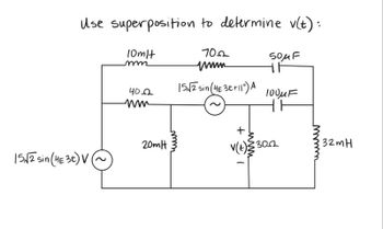 Answered Use Superposition To Determine V T Bartleby