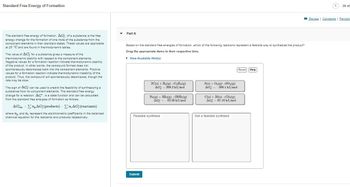 Answered Based On The Standard Free Energies Of Bartleby