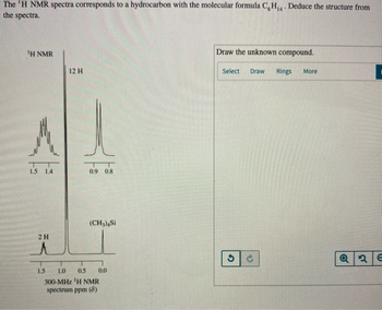 Answered The H NMR Spectra Corresponds To A Bartleby