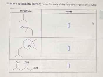 Answered Write The Systematic Iupac Name For Bartleby