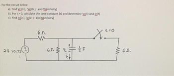 Answered The Circuit Below A Find Vc0 Bartleby