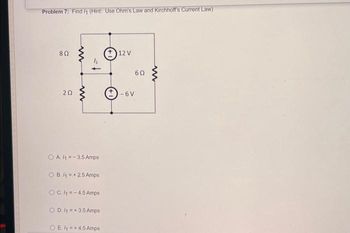 Answered Problem 7 Find 1 Hint Use Ohm S Law Bartleby