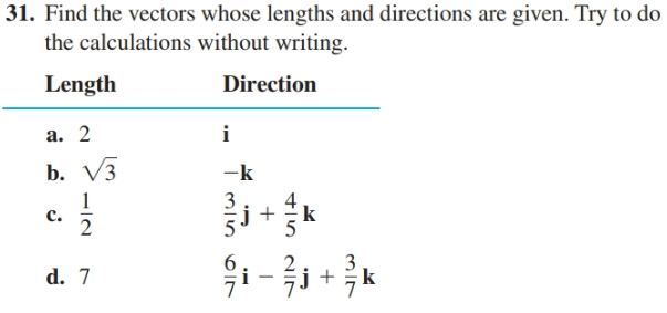 Answered 31 Find The Vectors Whose Lengths And Bartleby