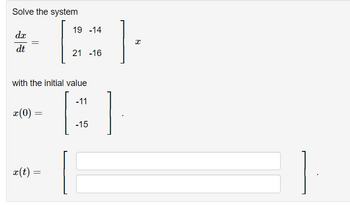 Answered Solve The System Dx Dt X With The Bartleby