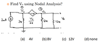 Answered O Find Vo Using Nodal Analysis 2 2mA Bartleby