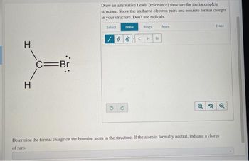 Answered Draw An Alternative Lewis Resonance Bartleby