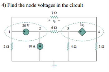 Answered Find The Node Voltages In The Bartleby