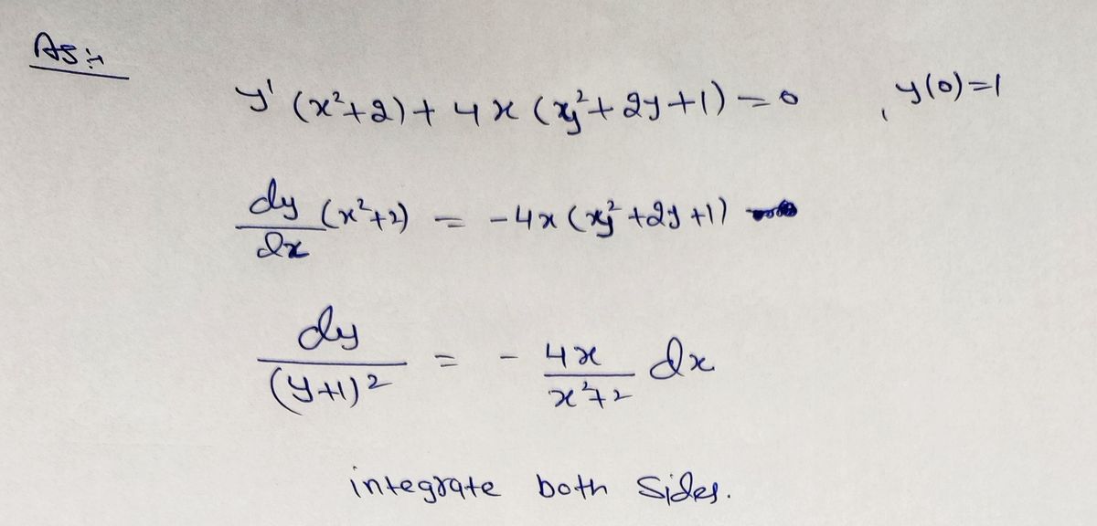 Calculus homework question answer, step 1, image 1