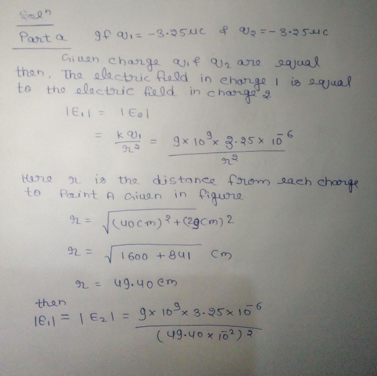 Physics homework question answer, step 1, image 1