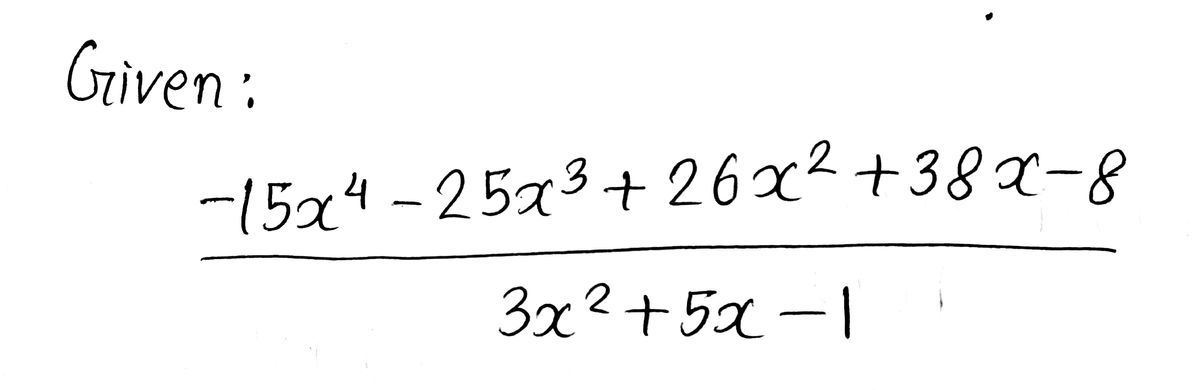 Algebra homework question answer, step 1, image 1