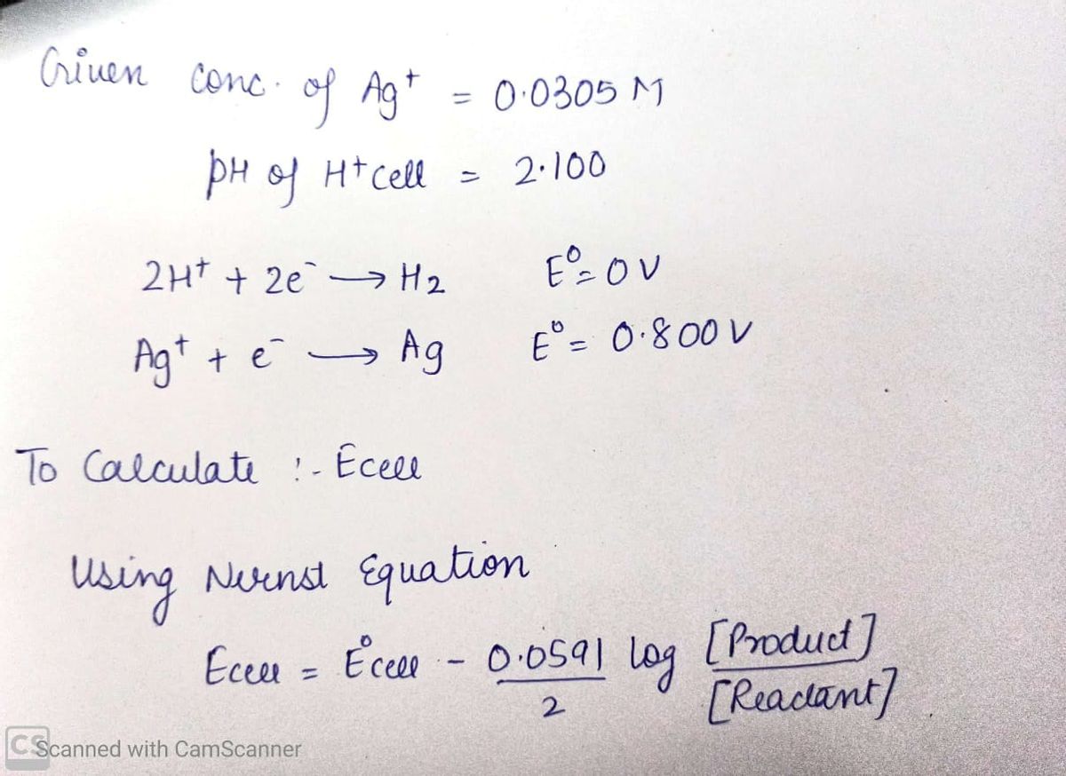 Chemistry homework question answer, step 1, image 1