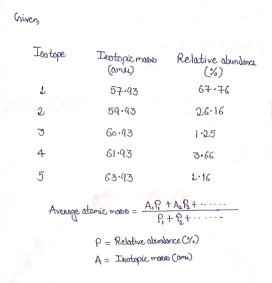 Chemistry homework question answer, step 1, image 1