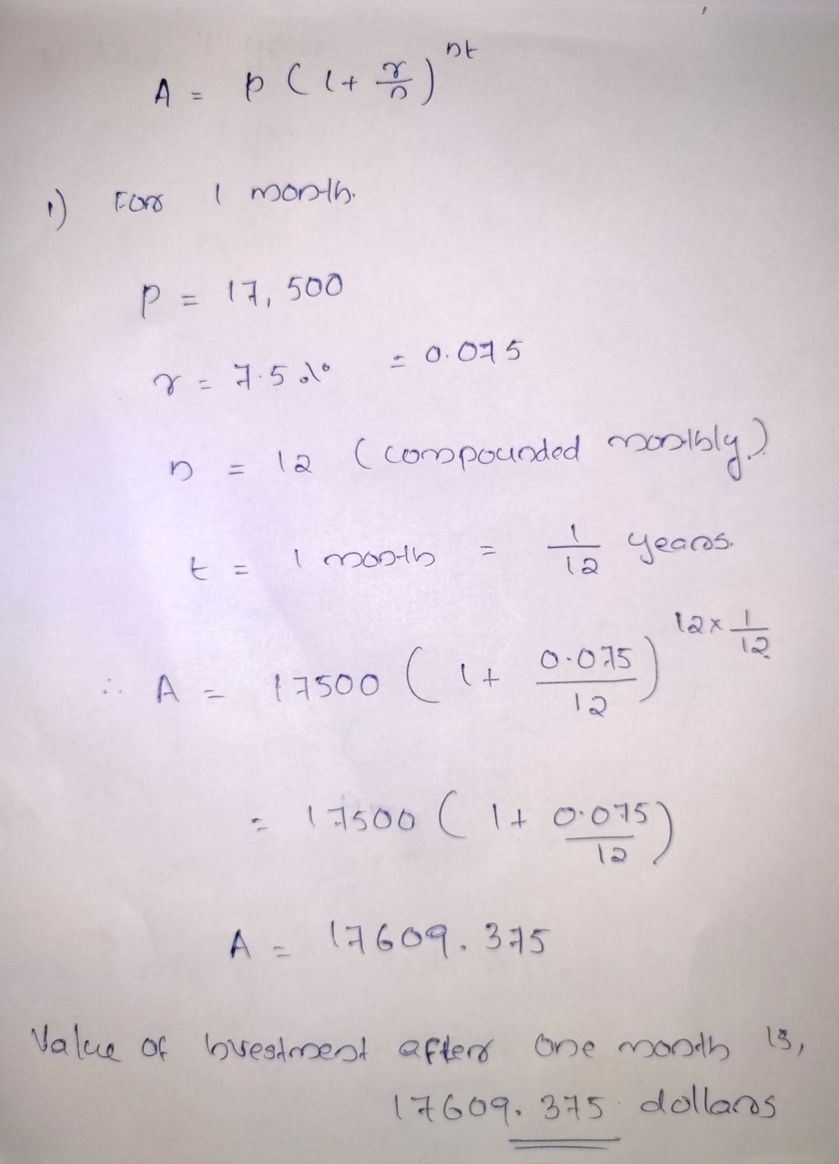 Algebra homework question answer, step 1, image 1