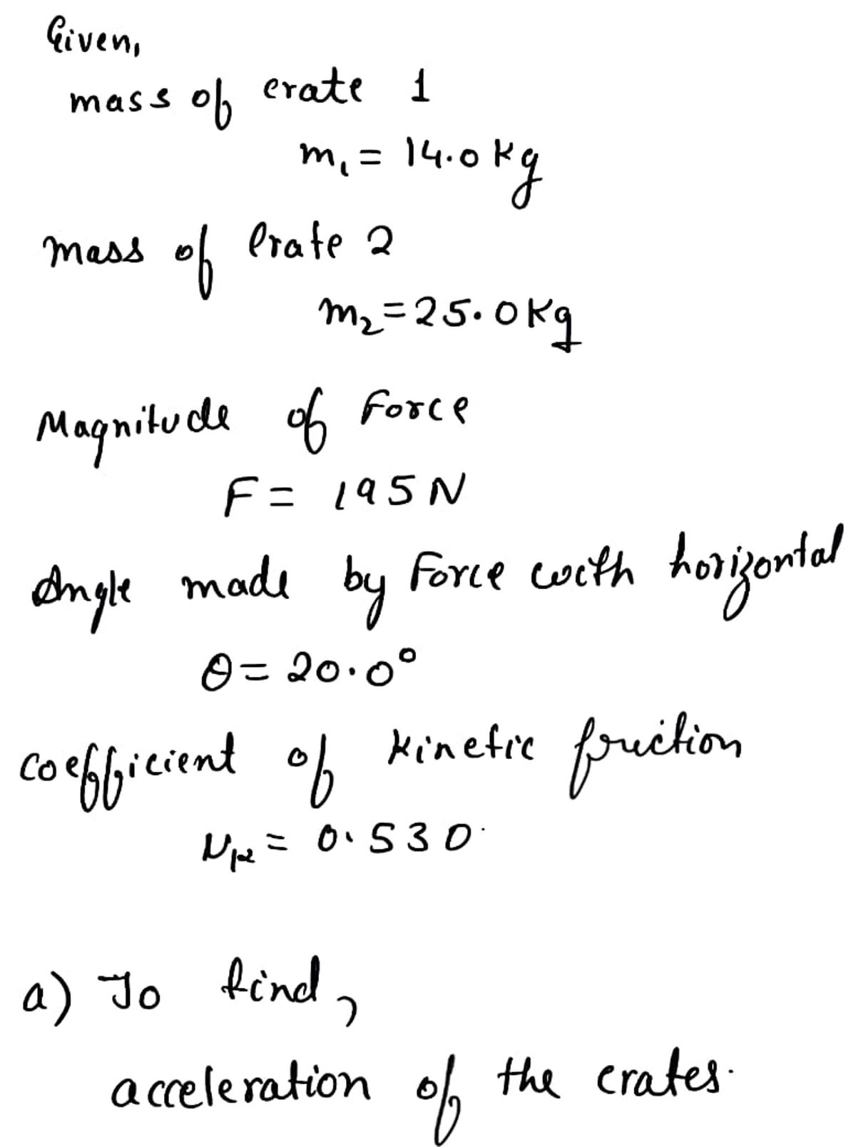 Physics homework question answer, step 1, image 1