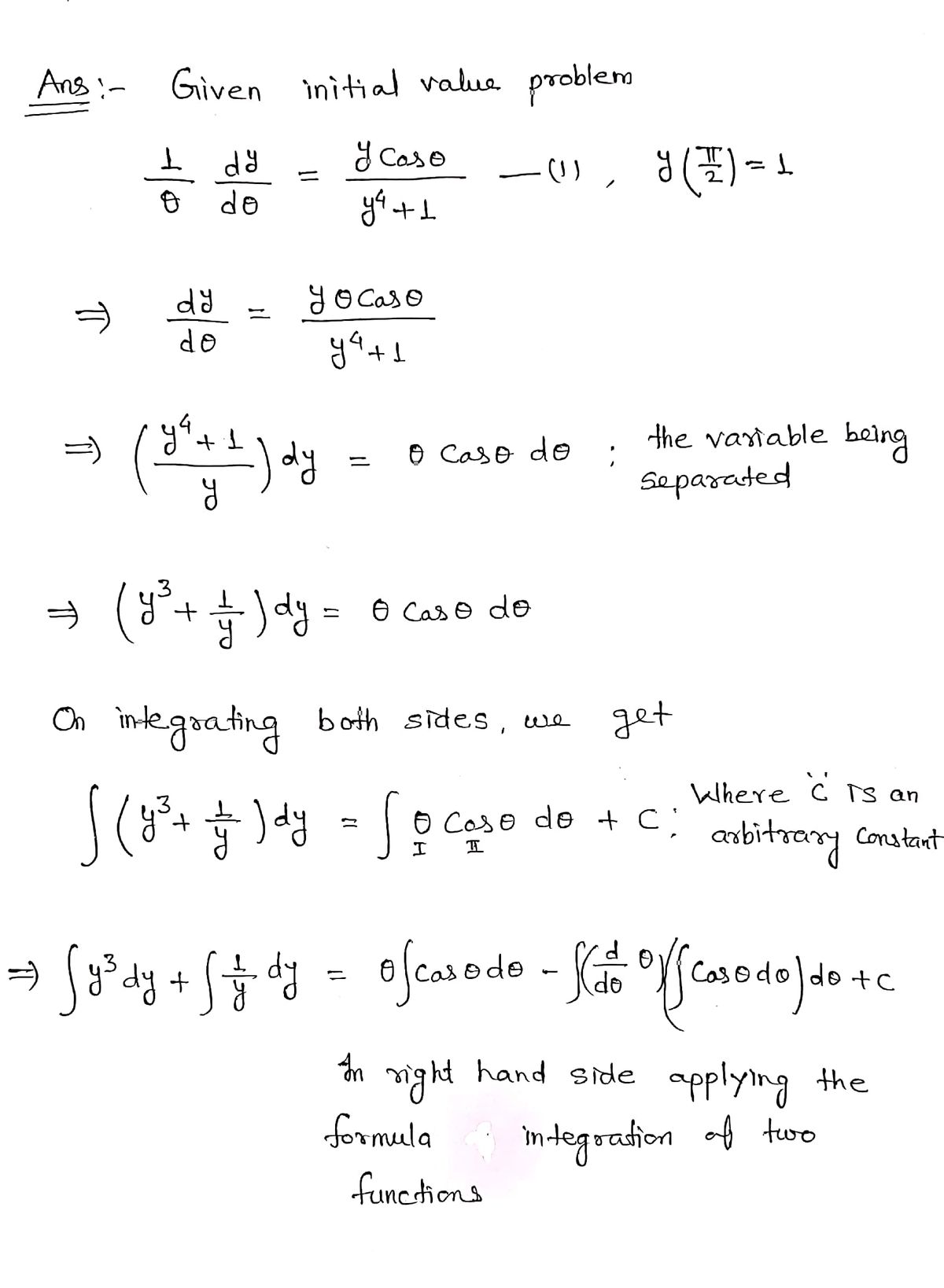 Advanced Math homework question answer, step 1, image 1