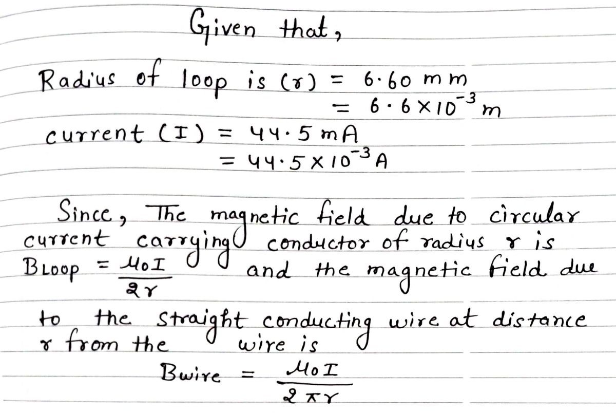 Answered: Consider a thin, straight wire carrying…