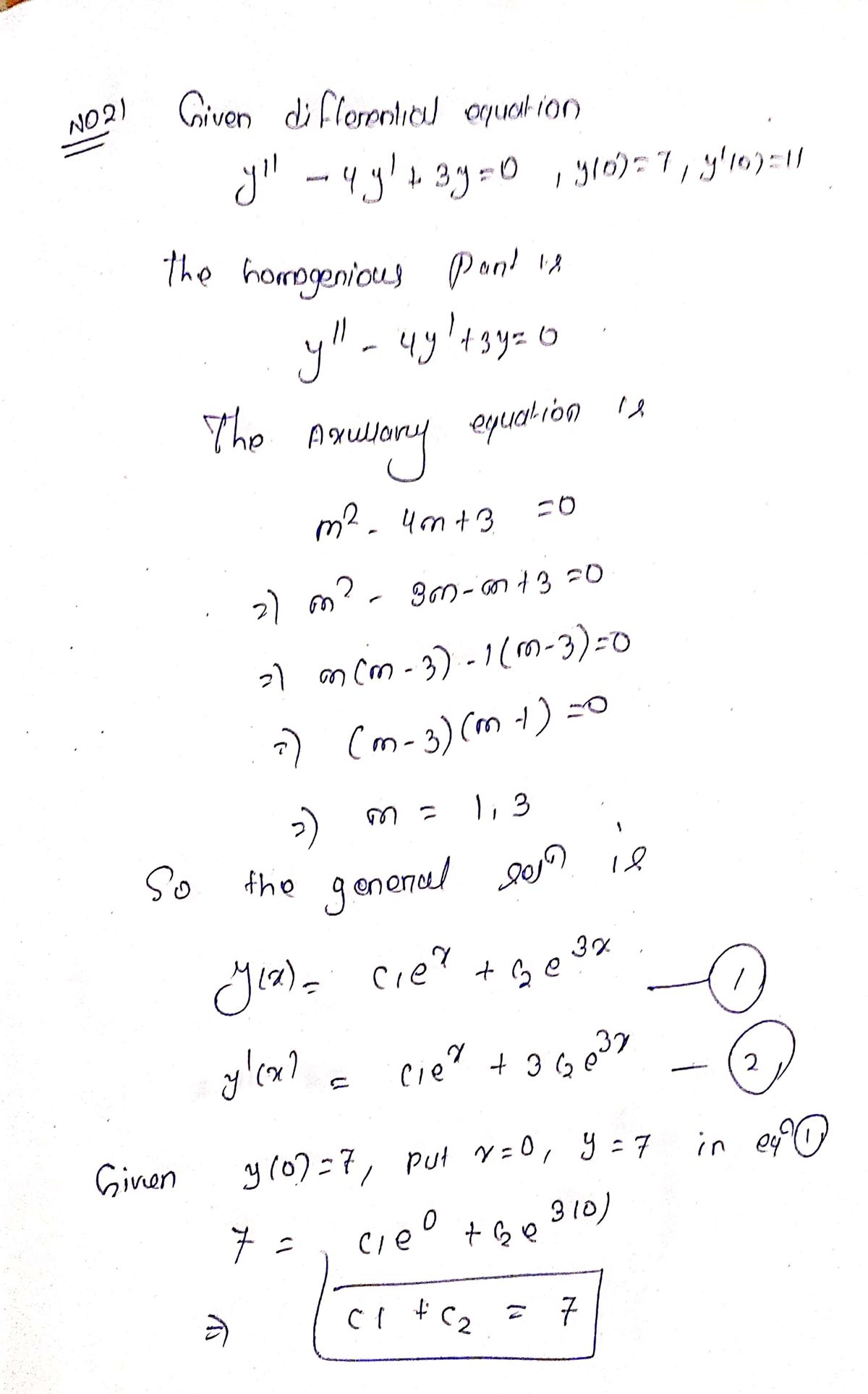 Advanced Math homework question answer, step 1, image 1