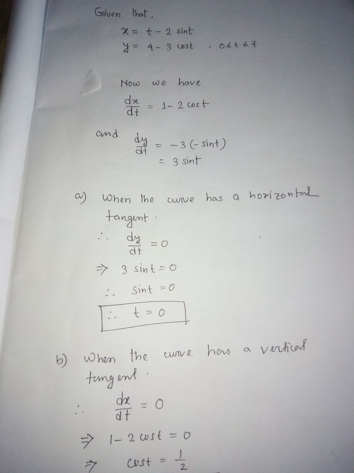 Calculus homework question answer, step 1, image 1