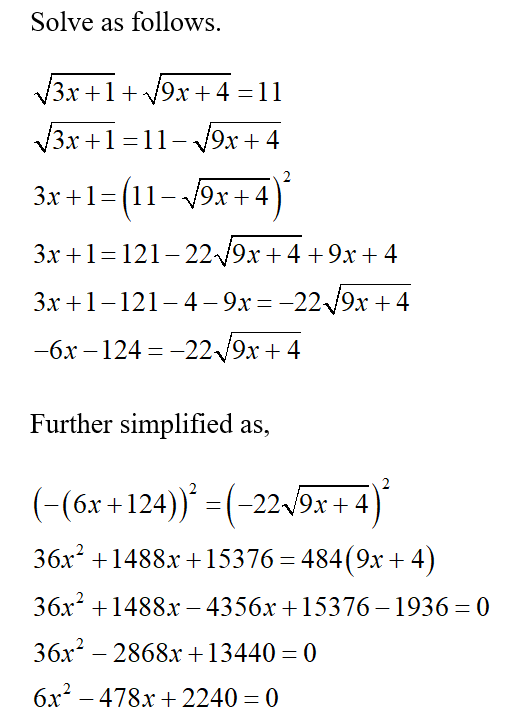 Algebra homework question answer, step 1, image 1