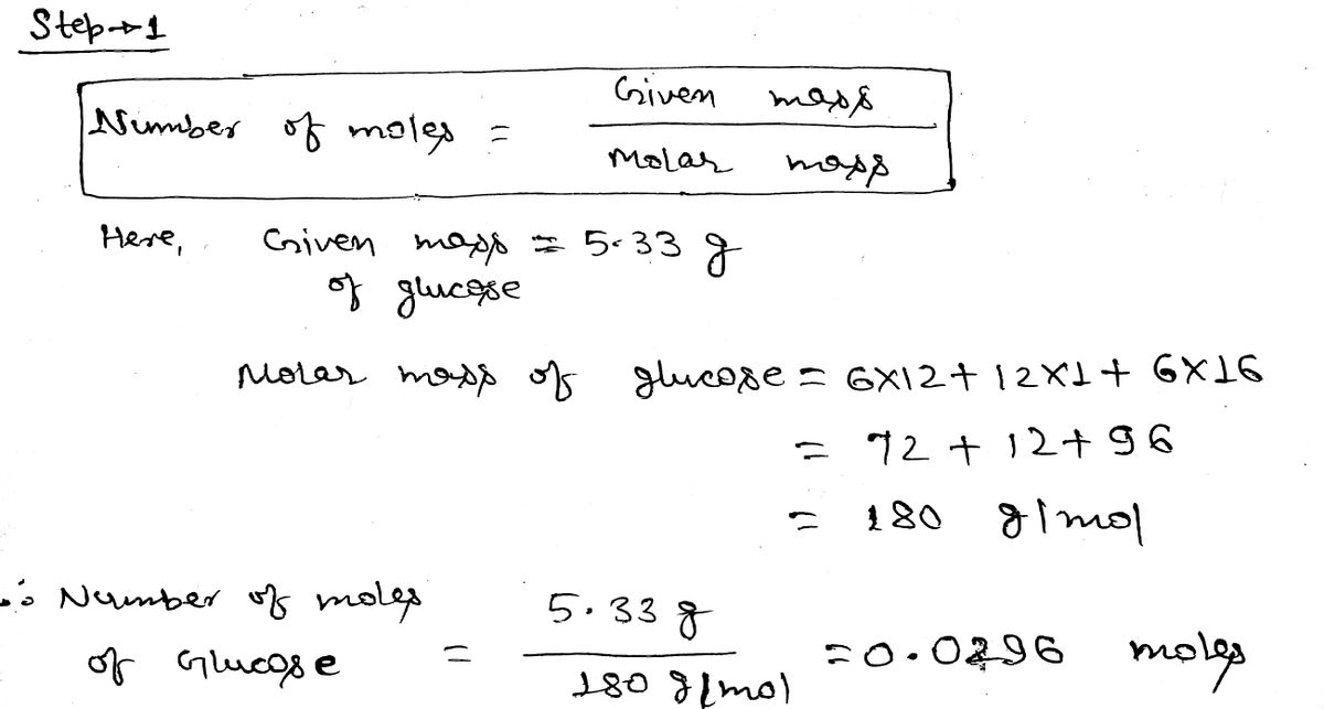 Chemistry homework question answer, step 1, image 1