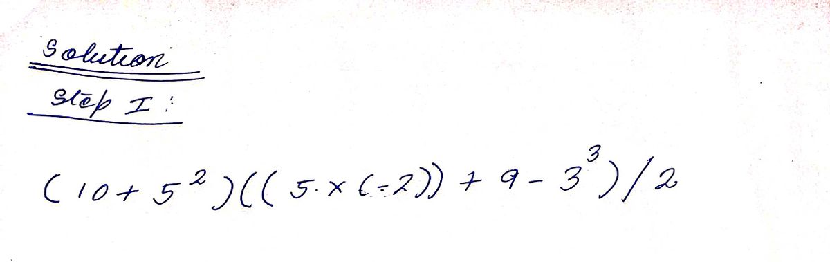 Algebra homework question answer, step 1, image 1