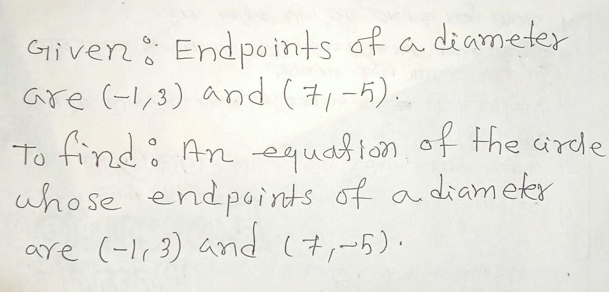 Answered: Problem 3. Find An Equation Of The… | Bartleby